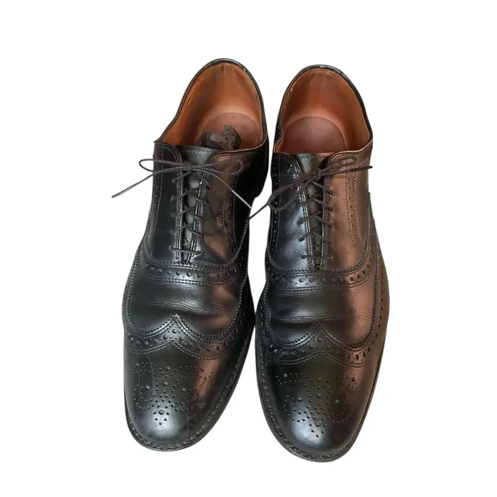 Allen Edmonds McAllister Wingtip Black Leather Oxford‎ Shoes Mens 15 B USA 691N